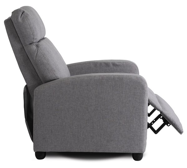 Polohovací křeslo Dominaba (šedá). Akce -20%