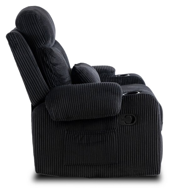 Polohovací křeslo Trigesimo (černá). Akce -20%