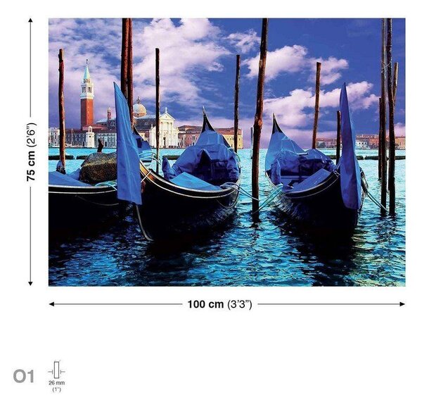 Obraz na plátně: Gondoly - 75x100 cm