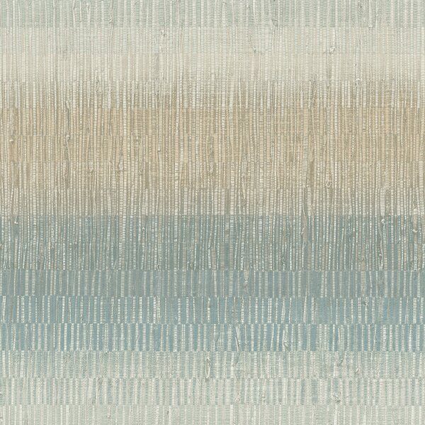 Béžovo-modrá žíhaná vliesová tapeta rozměry 0,53 x 10,05 m