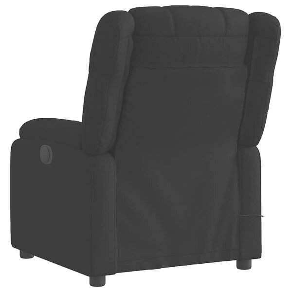 Elektrické masážní polohovací křeslo černé textil 3205192
