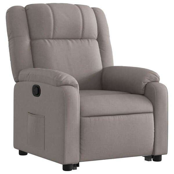 Zvedací polohovací křeslo taupe textil 3205210