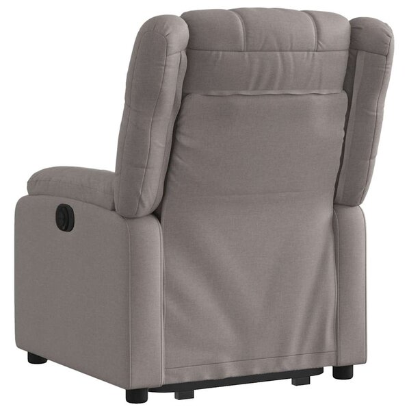 Zvedací polohovací křeslo taupe textil 3205210