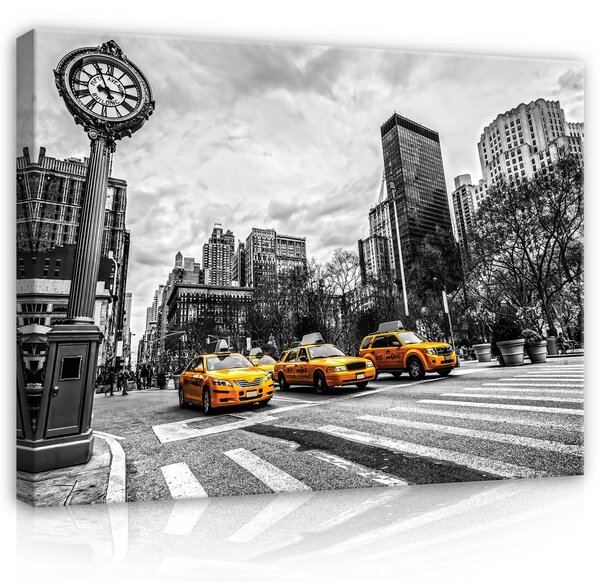 Obraz na plátně: New York (Taxi) - 80x60 cm