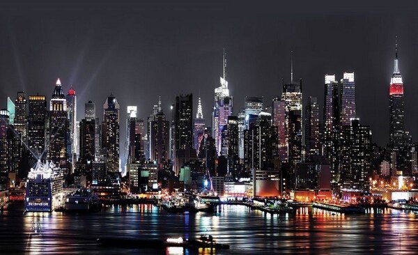Obraz na plátně: Noční New York (2) - 75x100 cm