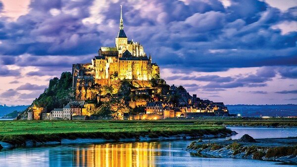 Obraz na plátně: Mont Saint-Michel - 75x100 cm