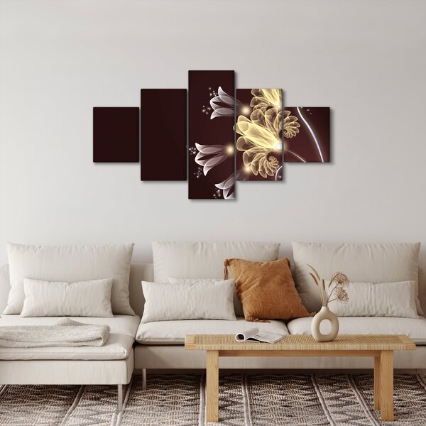 Obraz - Zářivé květiny (125x70 cm)
