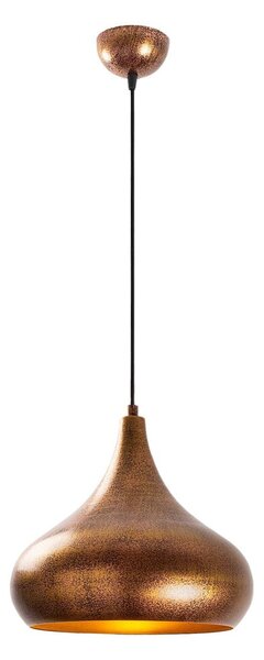 Závěsné svítidlo v měděné barvě s kovovým stínidlem ø 30 cm Muba – Opviq lights