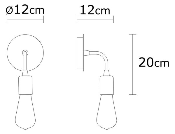 Opviq Nástěnná lampa Harput I černá