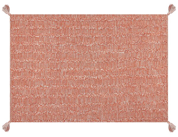 Bavlněný koberec 160 x 230 cm oranžový MUGLA