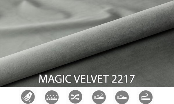 Boxspring postel 140 cm Lemmy (beton) (s matrací a úl. prostorem)