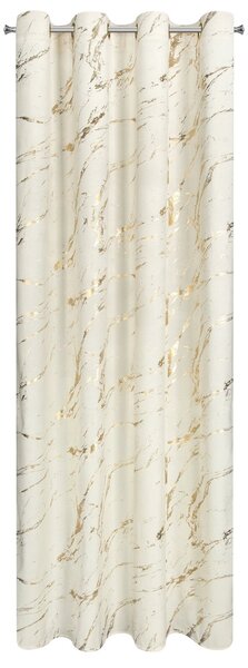 ZATEMŇOVACÍ ZÁVĚS NA KROUŽCÍCH MOLLY 140X250 CM KRÉMOVÁ