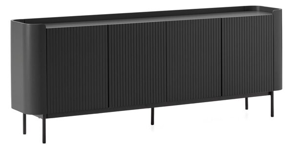 Černá komoda 200x80x40 cm Willa – MOME