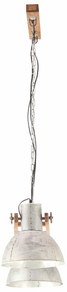 Industriální závěsné svítidlo 25 W stříbrné 109 cm E27 320525