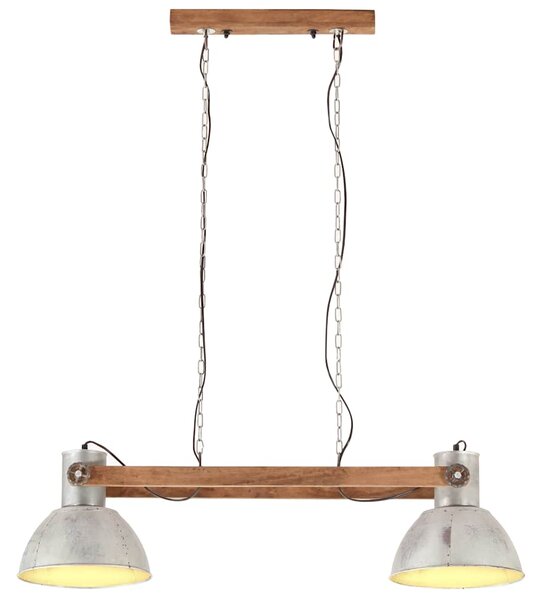Industriální závěsné svítidlo 25 W stříbrné 109 cm E27 320525