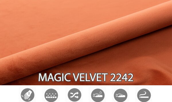 Boxspring postel 140 cm Molera (oranžová) (s úložným prostorem)
