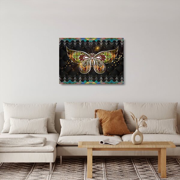 Skleněný obraz - Kouzelný motýl (70x50 cm)
