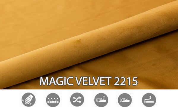 Boxspring postel 140 cm Candy (hořčicová) (s úložným prostorem)