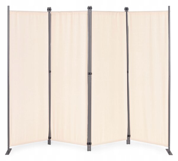 Skládací paraván zahradní pokojový 4-panelový 167x216 cm béžový MultiGarden