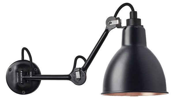 DCW éditions Lampe Gras N°204 E27 nástěnné svítidlo k posteli Černá