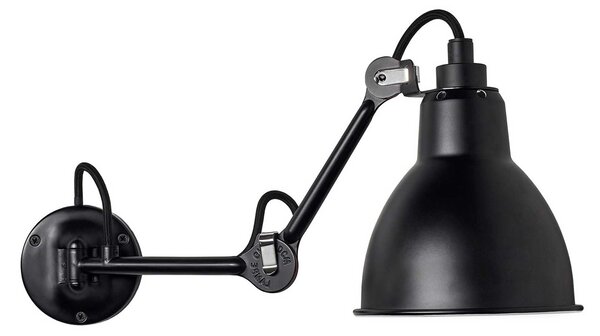 DCW éditions Lampe Gras N°204 E27 nástěnné svítidlo k posteli Černá
