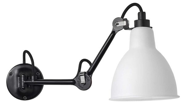 DCW éditions Lampe Gras N°204 E27 nástěnné svítidlo k posteli Černá