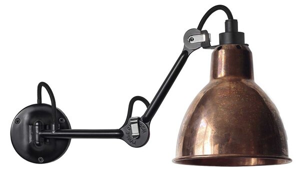 DCW éditions Lampe Gras N°204 E27 nástěnné svítidlo k posteli Černá