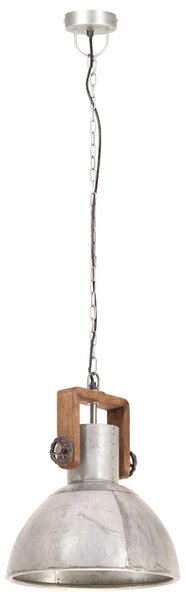 Industriální závěsné svítidlo 25 W stříbrné kulaté 30 cm E27 320530