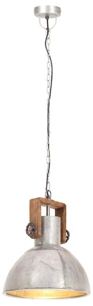 Industriální závěsné svítidlo 25 W stříbrné kulaté 30 cm E27 320530