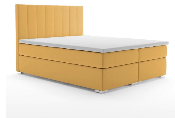 Manželská postel Boxspring 140 cm Rinoletto (tmavě zelená + dvoubarevné) (s úložným prostorem). Vlastní profesionální přeprava až k Vám domů 1044301