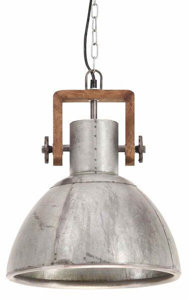 Industriální závěsné svítidlo 25 W stříbrné kulaté 30 cm E27 320530
