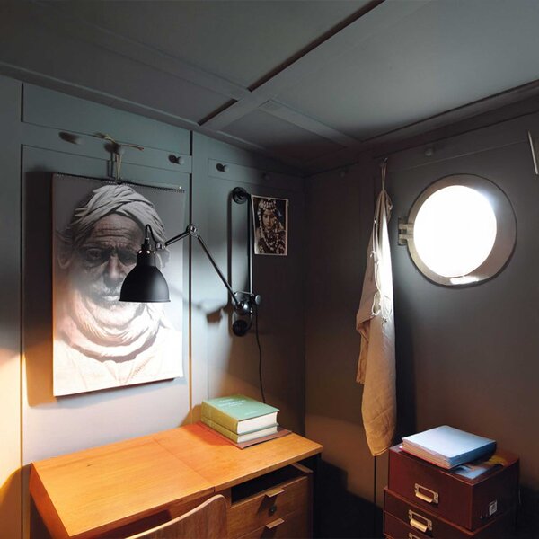 DCW éditions Lampe Gras N°210 E14 nástěnné svítidlo s vypínačem ČernáKužel