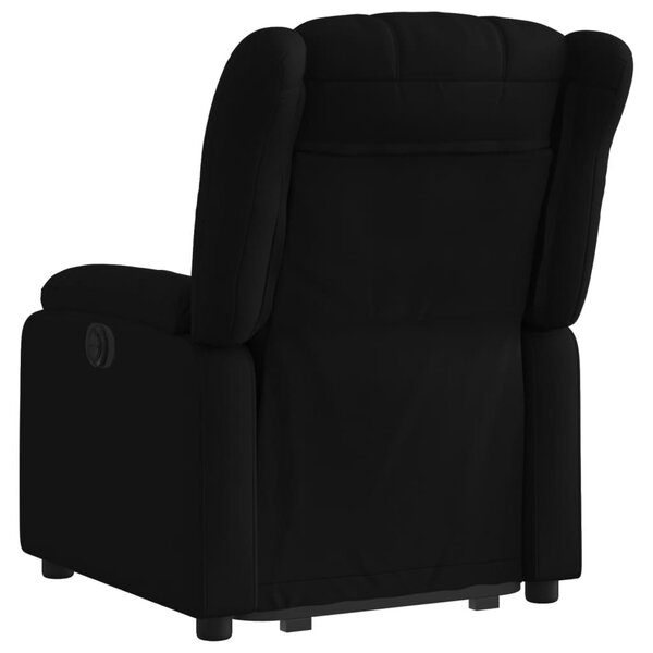 Zvedací polohovací křeslo černé textil 3205318