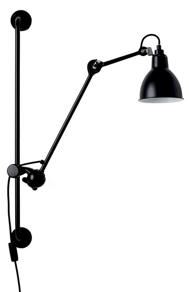 DCW éditions Lampe Gras N°210 E14 nástěnné svítidlo s vypínačem ČernáKužel