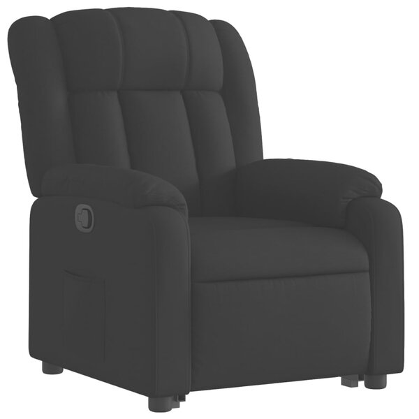 Zvedací polohovací křeslo černé textil 3205318