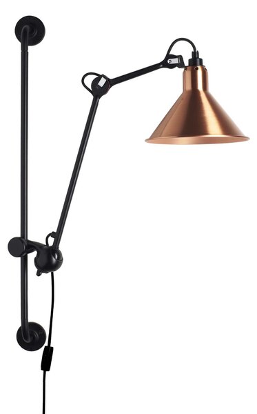 DCW éditions Lampe Gras N°210 E14 nástěnné svítidlo s vypínačem ČernáKužel
