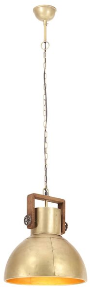 Industriální závěsné svítidlo 25 W mosazné kulaté 40 cm E27 320532