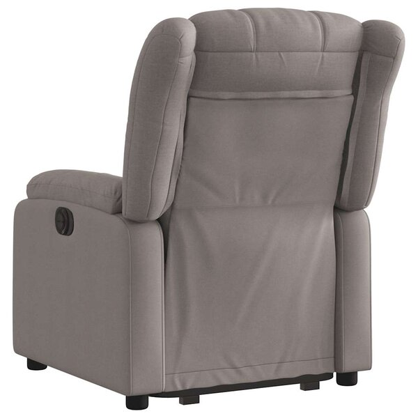Zvedací polohovací křeslo taupe textil 3205324