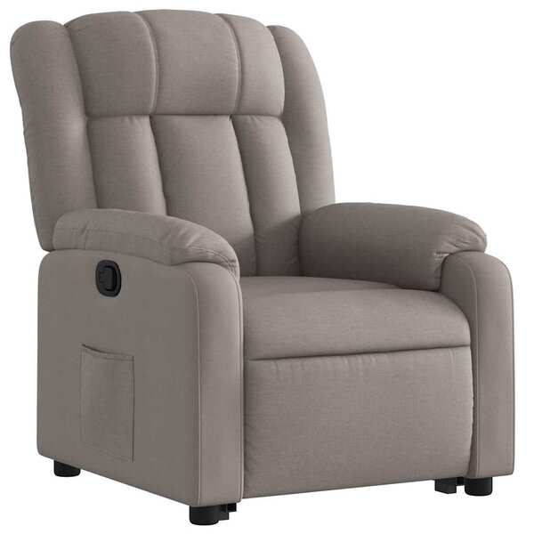 Zvedací polohovací křeslo taupe textil 3205324