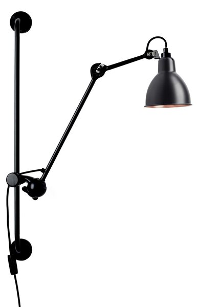 DCW éditions Lampe Gras N°210 E14 nástěnné svítidlo s vypínačem ČernáKužel