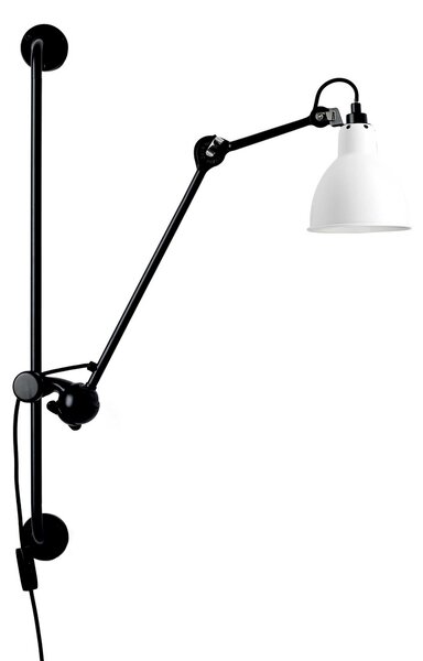 DCW éditions Lampe Gras N°210 E14 nástěnné svítidlo s vypínačem ČernáKužel