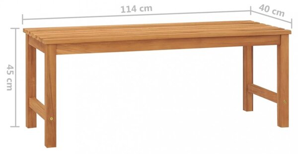 Zahradní lavice teak Dekorhome 114 cm