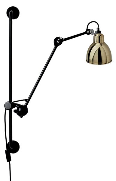 DCW éditions Lampe Gras N°210 E14 nástěnné svítidlo s vypínačem ČernáKužel