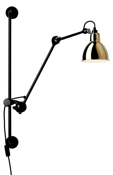 DCW éditions Lampe Gras N°210 E14 nástěnné svítidlo s vypínačem ČernáKužel