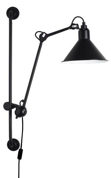 DCW éditions Lampe Gras N°210 E14 nástěnné svítidlo s vypínačem ČernáKužel