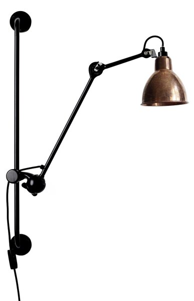 DCW éditions Lampe Gras N°210 E14 nástěnné svítidlo s vypínačem ČernáKužel