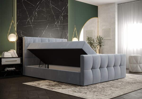 Elegantní manželská postel ELIONE - 180x200, béžová