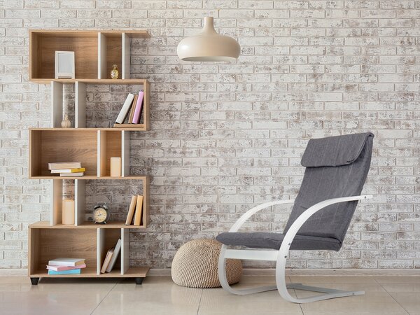 Houpací křeslo ModernHome šedé
