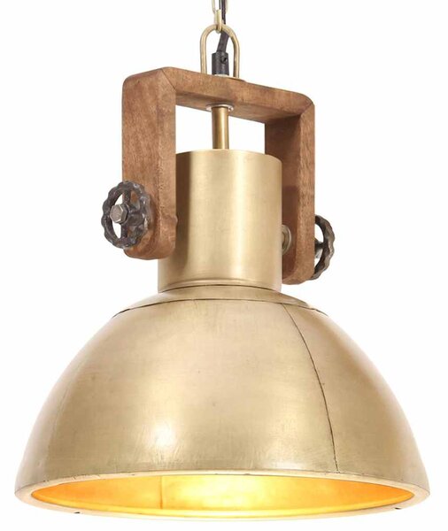 Industriální závěsné svítidlo 25 W mosazné kulaté 30 cm E27 320533