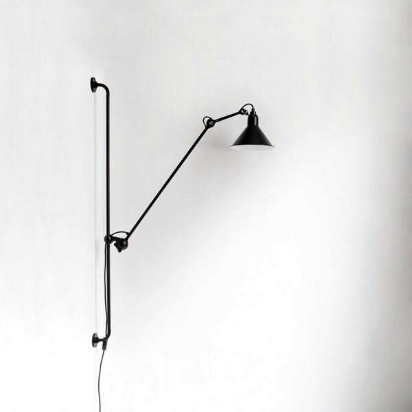 DCW éditions Lampe Gras N°214 E14 posuvné nástěnné svítidlo ChromováOvál